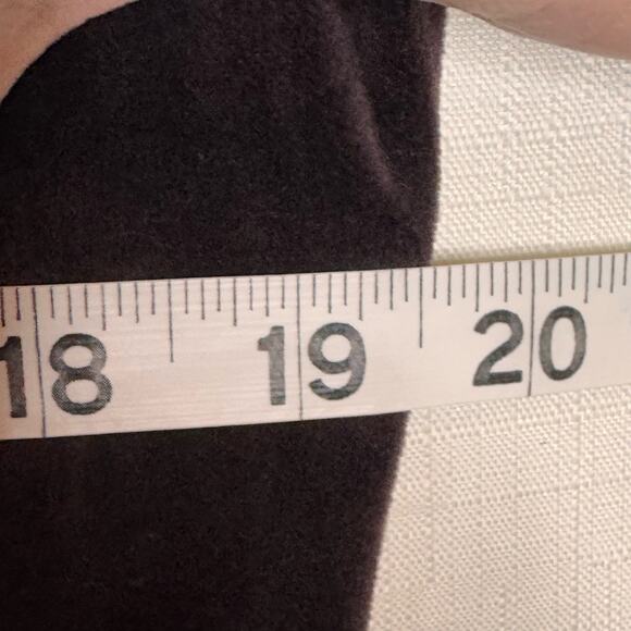 VINTAGE Lands’ End Velour Long Sleeve Dress Size S Brown Velvet Party USA Goth - Picture 6 of 7